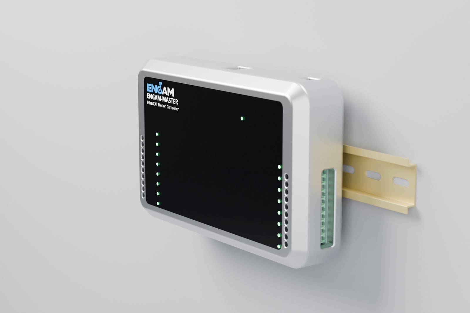 Side screw terminals, on a DIN rail
