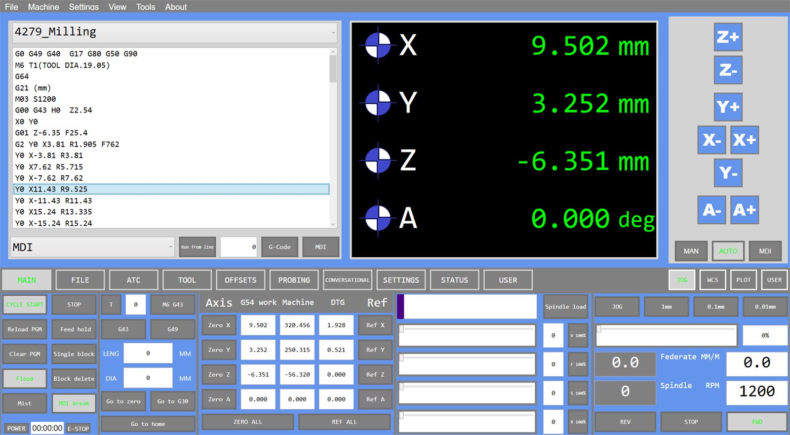 ENGAM G-code control module